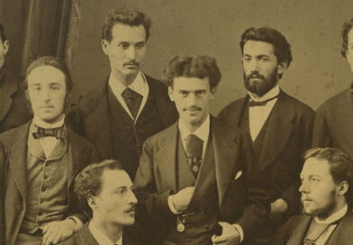 Ritratto storico in bianco e nero di Giovanni Battista Pirelli fondatore dell'azienda e del board